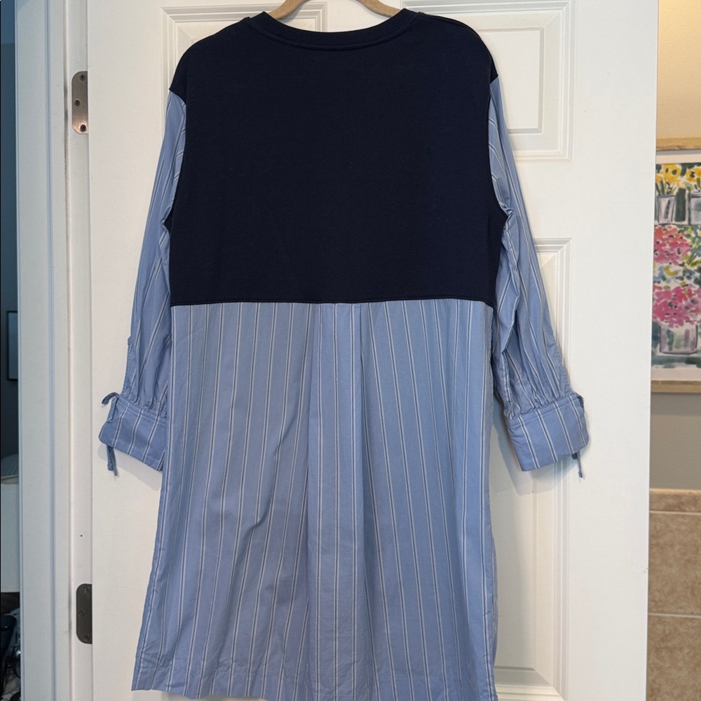 Free Assembly Sweatshirt/Oxford Long Sleeve Dress - Picture 5 of 5